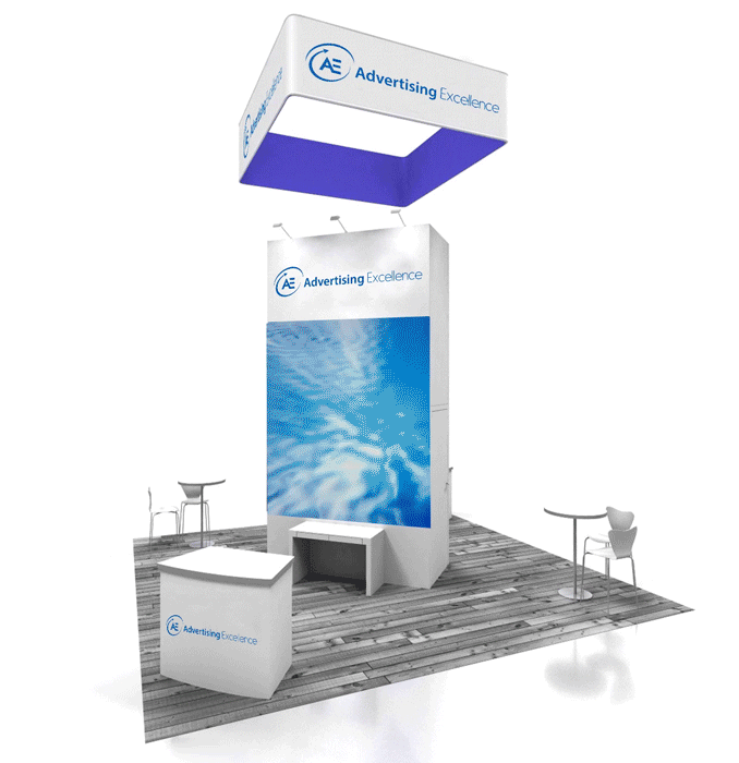 20x20 led trade show booth