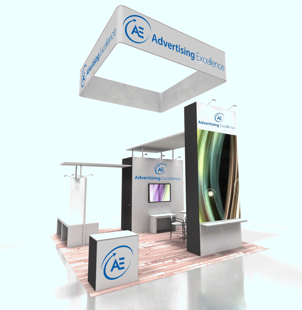 video wall exhibit booth