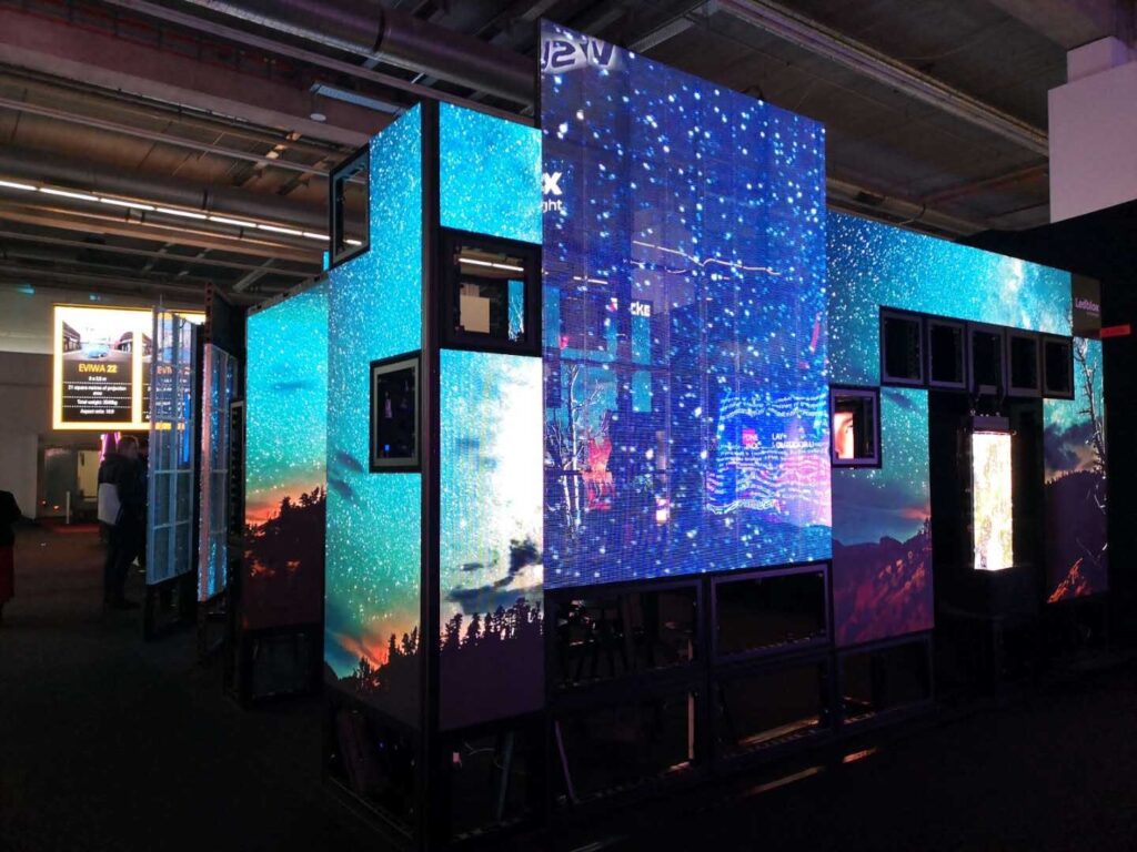 Video Wall Booth Examples - LED Exhibit Booths