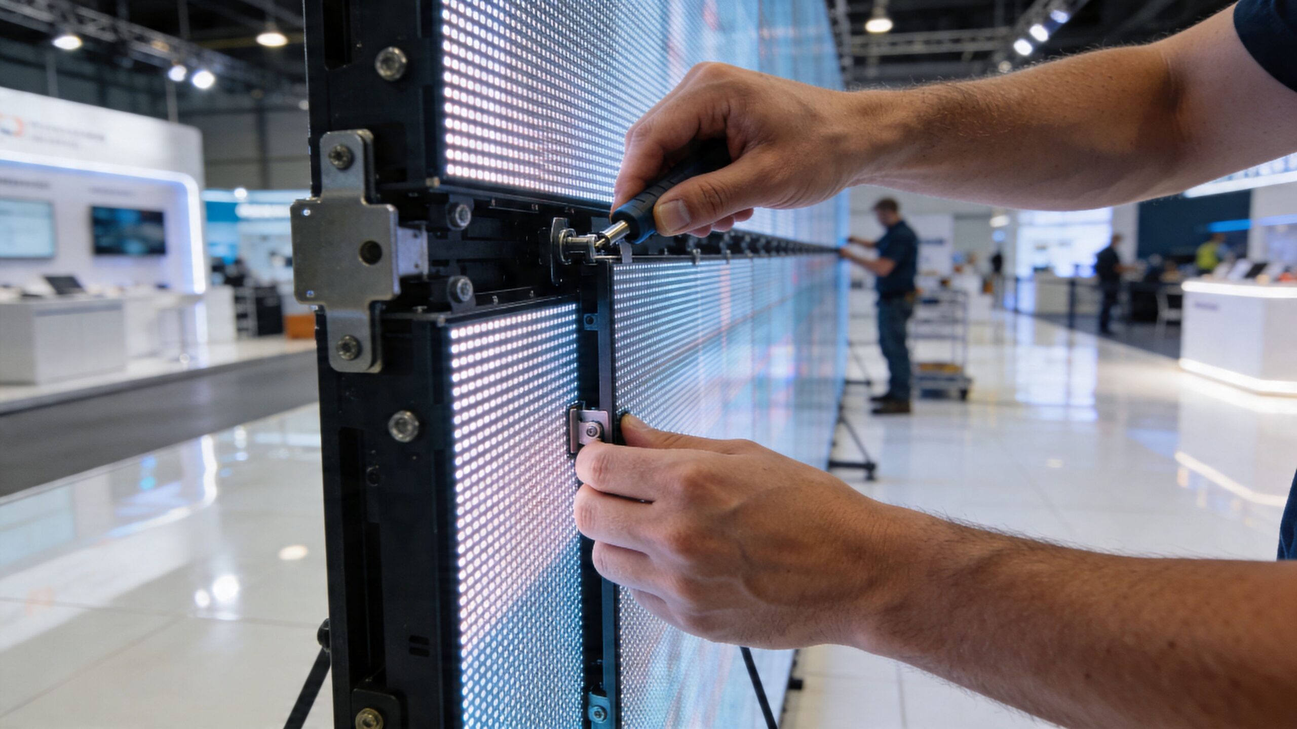 led video wall installation