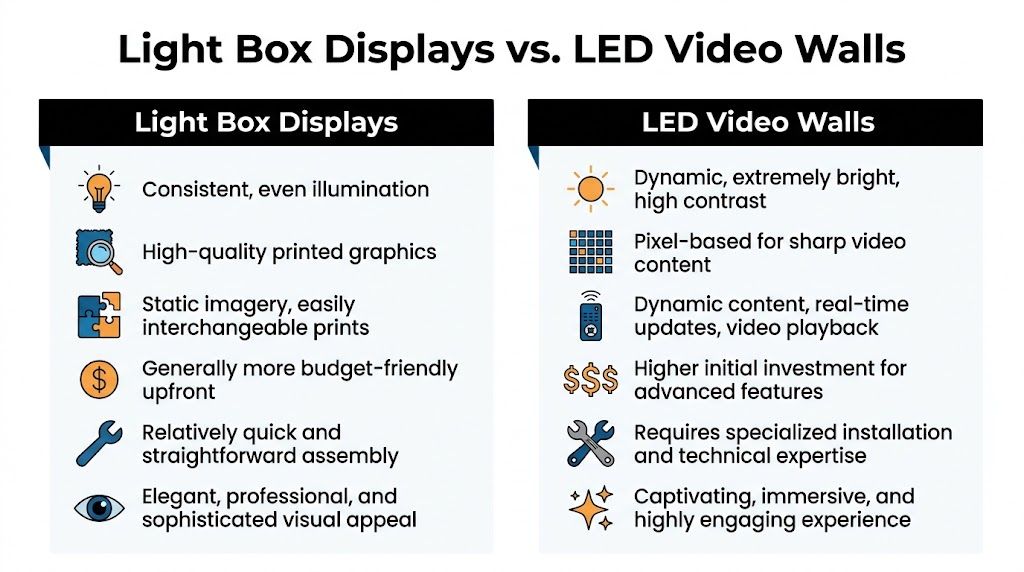 light box displays