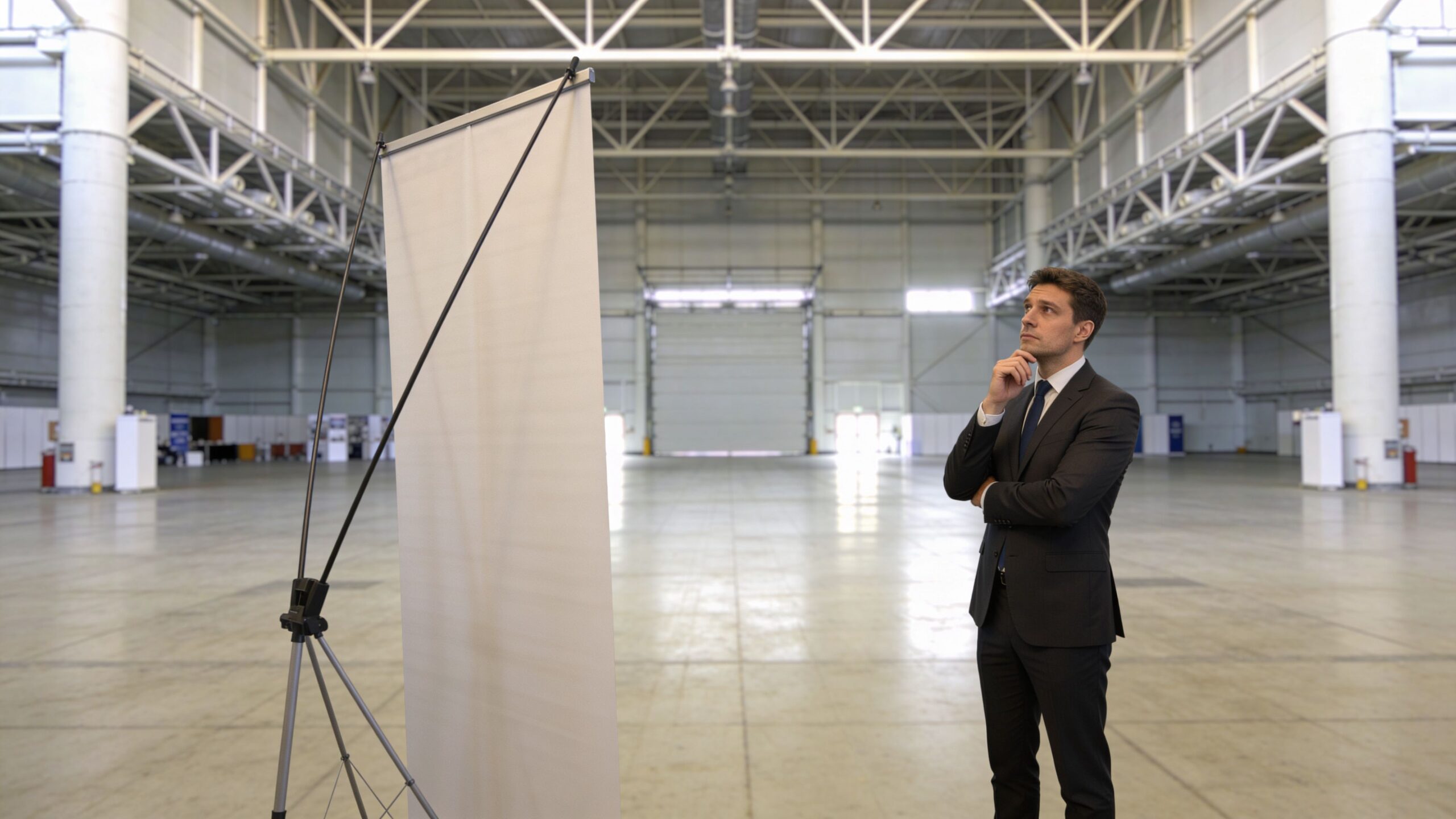 vertical banner stand