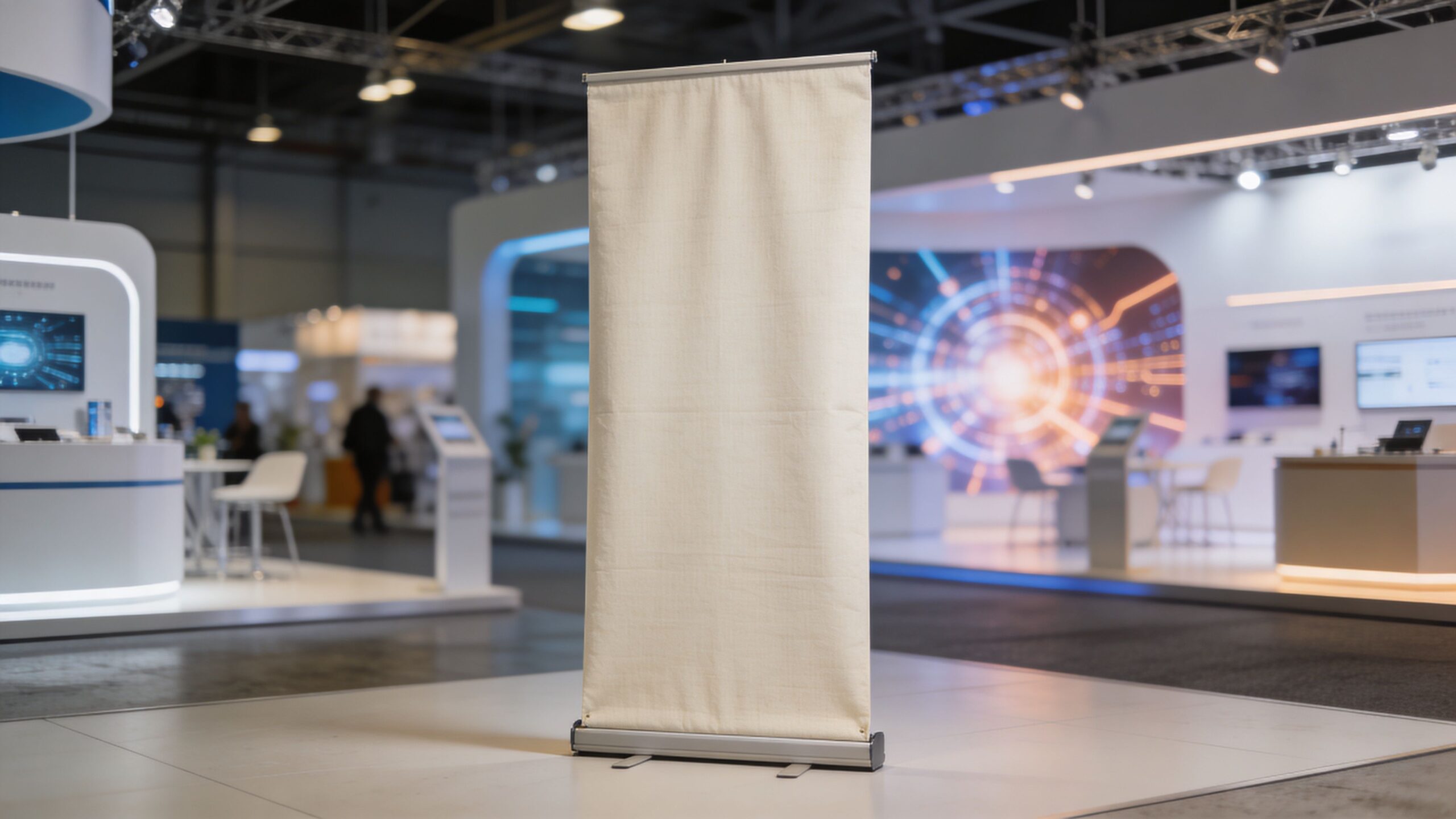 vertical fabric banner stand